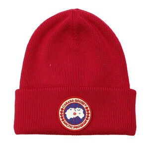 Vintage Canada Goose logo patch knit beanie Size One Size